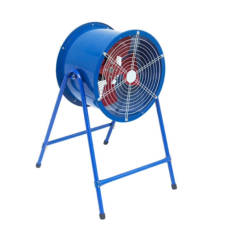 Biru Pneumatic Vertikal Penggemar Perindustrian Aliran Aksial, Posisi Tinggi-Jenis Kipas Ekzos Kuat